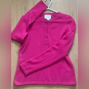 Cynthia Rowley Fuchsia Cashmere Sweater